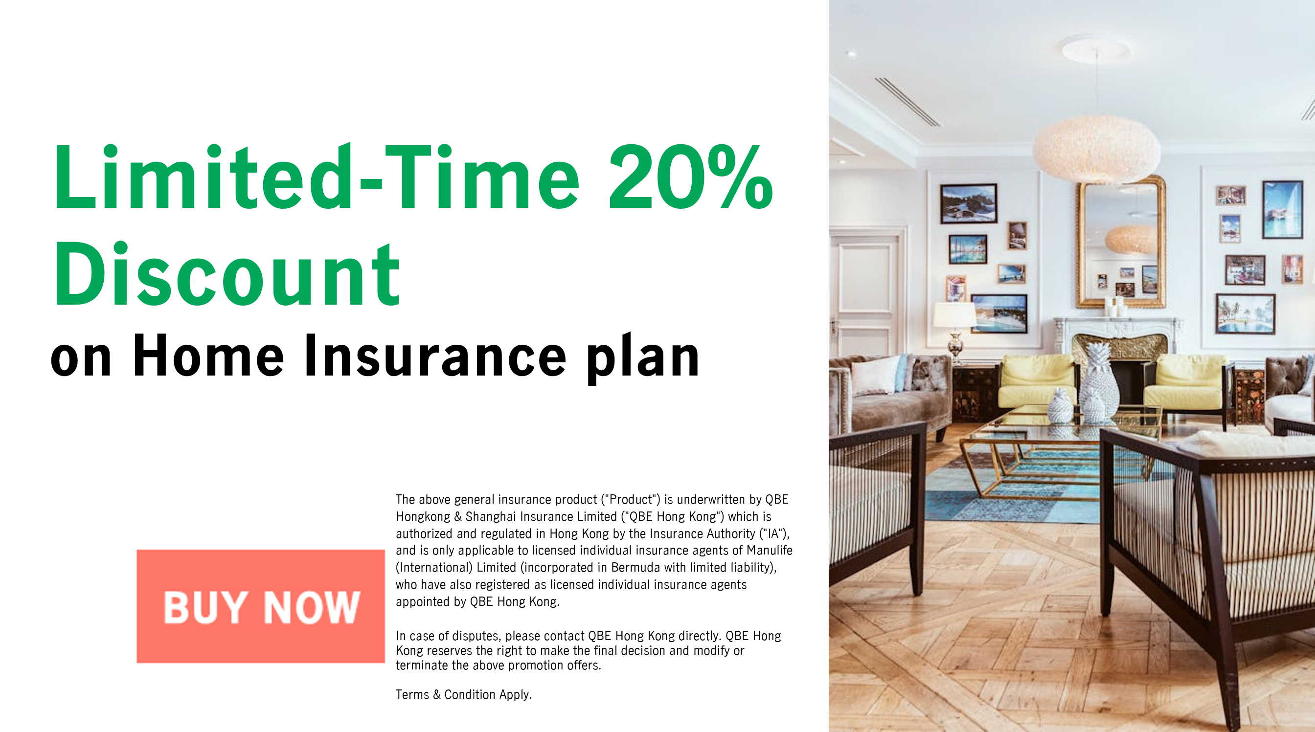 Limited Time Offer - Enjoy a 20% Discount On Home Insurance