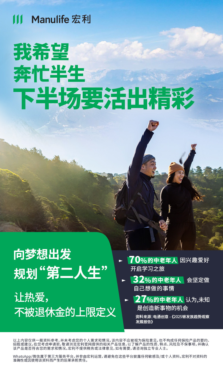 【图片 - 可于社交媒体分享】CMV专用 - 退休 - 活出精彩的人生下半场
